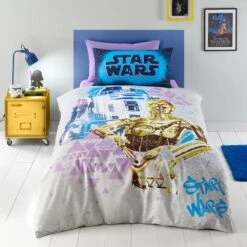Star Wars R2D2 And C3PO Duvet Cover And Pillowcase Set 32 Star Wars R2D2 And C3PO Duvet Cover And Pillowcase Set -Dunelm Shop 30898171