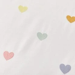 Embroidered Hearts Single Duvet Cover And Pillowcase Set -Dunelm Shop 30898199 alt02