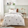 Embroidered Stars Single Duvet Cover And Pillowcase Set 2 Embroidered Stars Single Duvet Cover And Pillowcase Set -Dunelm Shop 30898238