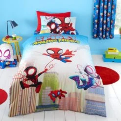 Marvel Spidey And His Amazing Friends Duvet Cover And Pillowcase Set -Dunelm Shop 30898295