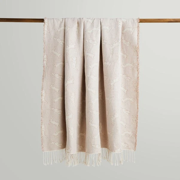 Hare Jacquard Woven Throw 130x180cm 5 Hare Jacquard Woven Throw 130x180cm - Image 3