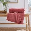Leila Leaf Fleece Throw 130x170cm 2 Leila Leaf Fleece Throw 130x170cm -Dunelm Shop 30898345