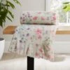 Watercoloured Floral Throw 130cm X 180cm -Dunelm Shop 30898349