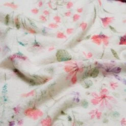 Watercoloured Floral Throw 130cm X 180cm -Dunelm Shop 30898349 alt03