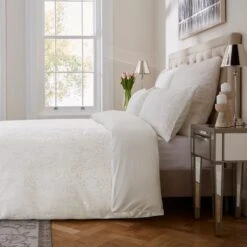Dorma Luxe Wisteria Ivory Duvet Cover And Pillowcase Set 39 Dorma Luxe Wisteria Ivory Duvet Cover And Pillowcase Set -Dunelm Shop 30900261 alt03