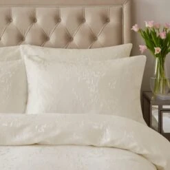 Dorma Luxe Wisteria Ivory Duvet Cover And Pillowcase Set 23 Dorma Luxe Wisteria Ivory Duvet Cover And Pillowcase Set -Dunelm Shop 30900368 alt01