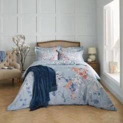 Dorma Love Bird Cotton Duvet Cover And Pillowcase Set -Dunelm Shop 30900373 alt08