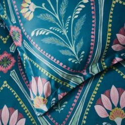 Fiorella Botanical Green Oxford Pillowcase 7 Fiorella Botanical Green Oxford Pillowcase -Dunelm Shop 30901576 alt04