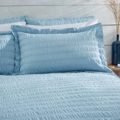 Aria Seersucker Oxford Pillowcase 14 Aria Seersucker Oxford Pillowcase -Dunelm Shop 30901680