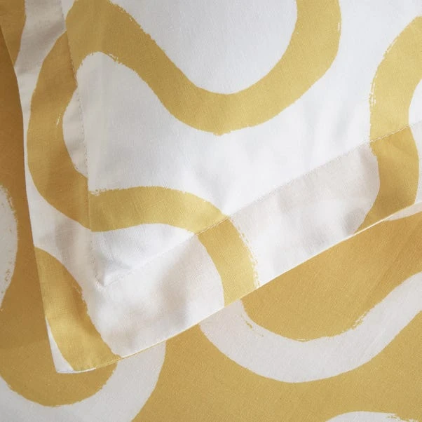 Elements Wiggins Wiggle Ochre Oxford Pillowcase 6 Elements Wiggins Wiggle Ochre Oxford Pillowcase - Image 4