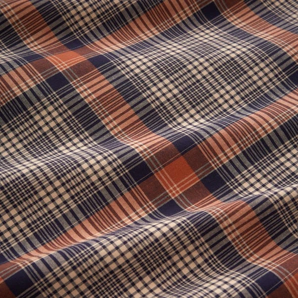 Calie Check Navy Duvet Cover And Pillowcase Set 5 Calie Check Navy Duvet Cover And Pillowcase Set - Image 3