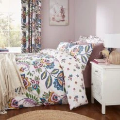 Lucinda Floral Pink Duvet Cover And Pillowcase Set -Dunelm Shop 30903853 alt06