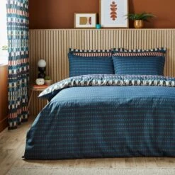 Oden Geometric Duvet Cover & Pillowcase Set -Dunelm Shop 30904217 alt02
