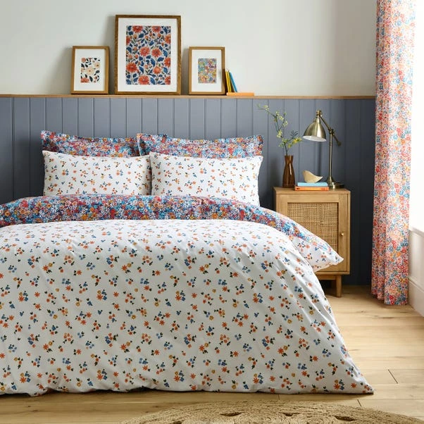 Avie Ditsy Floral Blue Duvet Cover And Pillowcase Set 12 Avie Ditsy Floral Blue Duvet Cover And Pillowcase Set - Image 10