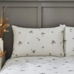 Bridget Etched Floral Natural Duvet Cover And Pillowcase Set 39 Bridget Etched Floral Natural Duvet Cover And Pillowcase Set -Dunelm Shop 30904239 alt03