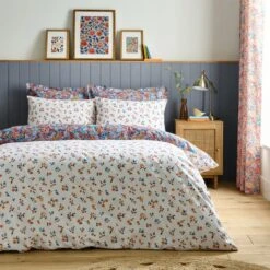 Avie Ditsy Floral Blue Duvet Cover And Pillowcase Set 24 Avie Ditsy Floral Blue Duvet Cover And Pillowcase Set -Dunelm Shop 30904241 alt02