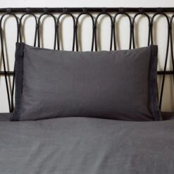 Ludlow Washed Cotton Duvet Cover And Pillowcase Set -Dunelm Shop 30904249 alt01