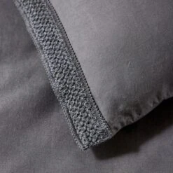 Ludlow Washed Cotton Duvet Cover And Pillowcase Set -Dunelm Shop 30904249 alt05