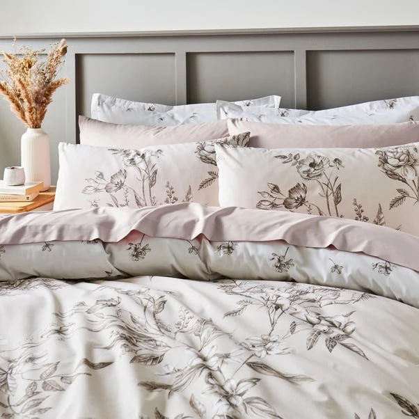 Bridget Etched Floral Natural Duvet Cover And Pillowcase Set 16 Bridget Etched Floral Natural Duvet Cover And Pillowcase Set - Image 14