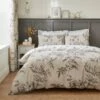 Bridget Etched Floral Natural Duvet Cover And Pillowcase Set 2 Bridget Etched Floral Natural Duvet Cover And Pillowcase Set -Dunelm Shop 30904316