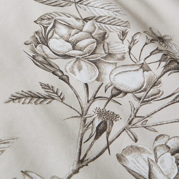Bridget Etched Floral Natural Duvet Cover And Pillowcase Set 7 Bridget Etched Floral Natural Duvet Cover And Pillowcase Set - Image 5