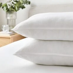 Hotel Pack Of 2 Luxury Cotton Anti Allergy Side Sleeper Pillows