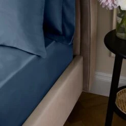 Dorma Egyptian Cotton Sateen 1000 Thread Count Fitted Sheet -Dunelm Shop 30906442 alt02