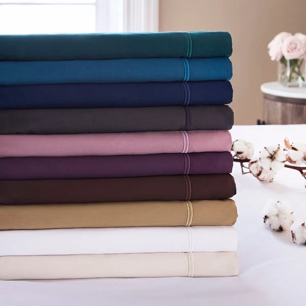 Dorma Cotton Sateen 800 Thread Count Fitted Sheet 9 Dorma Cotton Sateen 800 Thread Count Fitted Sheet - Image 7