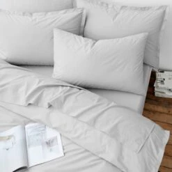 Organic Cotton Flat Sheet 24 Organic Cotton Flat Sheet -Dunelm Shop 30910771 alt02