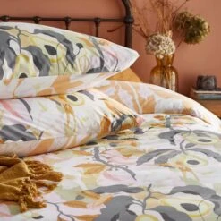 Furn. Huerta Orange Duvet Cover And Pillowcase Set -Dunelm Shop 30912331 alt01