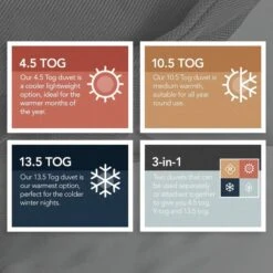 Snuggledown Scandinavian Duck Feather & Down 10.5 Tog Duvet And Pillow Pair Set -Dunelm Shop 30914703 alt02