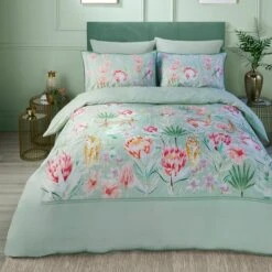Soiree Tropical Leopard 200 Thread Count Duvet Cover And Pillowcase Set 27 Soiree Tropical Leopard 200 Thread Count Duvet Cover And Pillowcase Set -Dunelm Shop 30916019