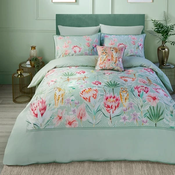 Soiree Tropical Leopard 200 Thread Count Duvet Cover And Pillowcase Set 17 Soiree Tropical Leopard 200 Thread Count Duvet Cover And Pillowcase Set - Image 15