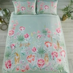 Soiree Tropical Leopard 200 Thread Count Duvet Cover And Pillowcase Set 25 Soiree Tropical Leopard 200 Thread Count Duvet Cover And Pillowcase Set -Dunelm Shop 30916056 alt06
