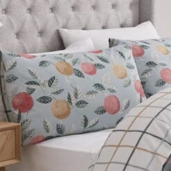 Dreams And Drapes Botanical Fruits Reversible Duvet Cover And Pillowcase Set -Dunelm Shop 30916065 alt01
