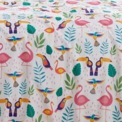 Fusion Tropical Flamingo Reversible Duvet Cover And Pillowcase Set 16 Fusion Tropical Flamingo Reversible Duvet Cover And Pillowcase Set -Dunelm Shop 30916144 alt04