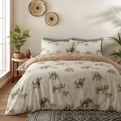 Fusion Ella Elephant Reversible Duvet Cover And Pillowcase Set -Dunelm Shop 30916173 alt02