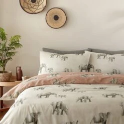 Fusion Ella Elephant Reversible Duvet Cover And Pillowcase Set -Dunelm Shop 30916253 alt03