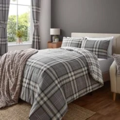 Catherine Lansfield Kelso Check Duvet Cover & Pillowcase Set 34 Catherine Lansfield Kelso Check Duvet Cover & Pillowcase Set -Dunelm Shop 30918249