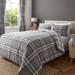 Catherine Lansfield Kelso Check Duvet Cover & Pillowcase Set 35 Catherine Lansfield Kelso Check Duvet Cover & Pillowcase Set -Dunelm Shop 30918249 alt01