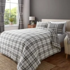 Catherine Lansfield Kelso Check Duvet Cover & Pillowcase Set 37 Catherine Lansfield Kelso Check Duvet Cover & Pillowcase Set -Dunelm Shop 30918249 alt03