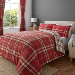 Catherine Lansfield Kelso Check Duvet Cover & Pillowcase Set 29 Catherine Lansfield Kelso Check Duvet Cover & Pillowcase Set -Dunelm Shop 30918262 alt01