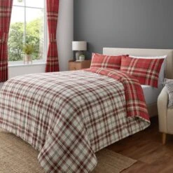 Catherine Lansfield Kelso Check Duvet Cover & Pillowcase Set 31 Catherine Lansfield Kelso Check Duvet Cover & Pillowcase Set -Dunelm Shop 30918262 alt03