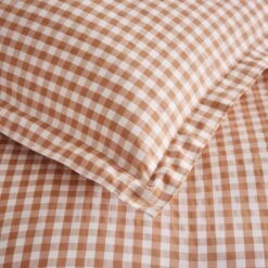 Portloe Gingham Woven Cotton Fitted Sheet -Dunelm Shop 30921101 alt04