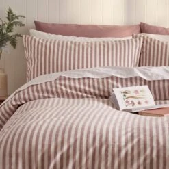 Portloe Stripe Cotton Duvet Cover & Pillowcase Set -Dunelm Shop 30921102 alt01