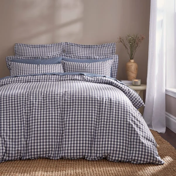 Portloe Gingham Woven Cotton Standard Pillowcase Pair 19 Portloe Gingham Woven Cotton Standard Pillowcase Pair - Image 17