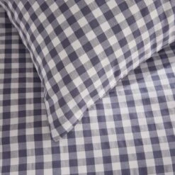 Portloe Gingham Woven Cotton Standard Pillowcase Pair 40 Portloe Gingham Woven Cotton Standard Pillowcase Pair -Dunelm Shop 30921975 alt04
