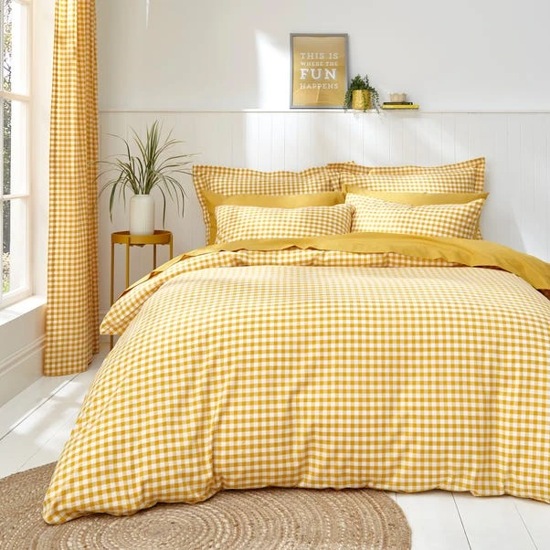 Portloe Gingham Woven Cotton Standard Pillowcase Pair 15 Portloe Gingham Woven Cotton Standard Pillowcase Pair - Image 13