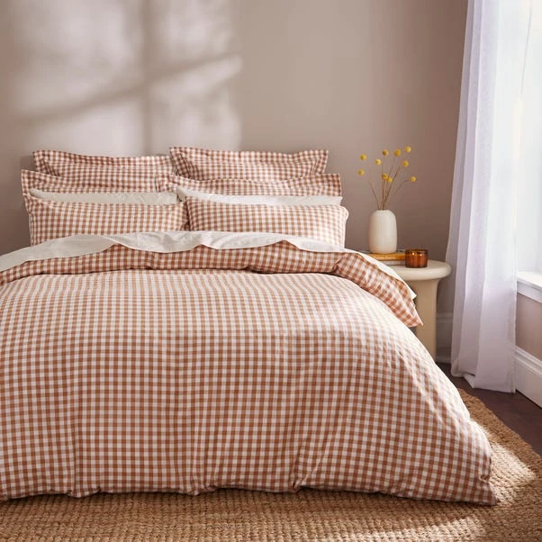 Portloe Gingham Woven Cotton Standard Pillowcase Pair 11 Portloe Gingham Woven Cotton Standard Pillowcase Pair - Image 9
