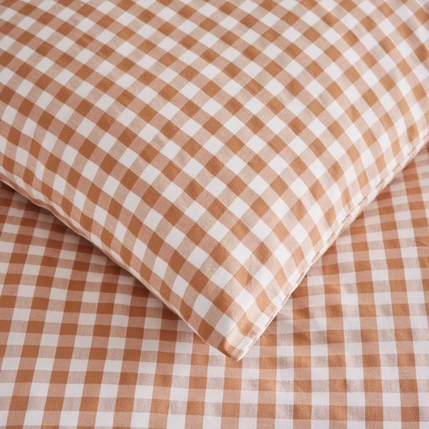 Portloe Gingham Woven Cotton Standard Pillowcase Pair 13 Portloe Gingham Woven Cotton Standard Pillowcase Pair - Image 11